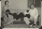 Irena and John with poodle puppies, Iran.jpg