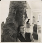 Irena leaning on sculpture, Iran.jpeg